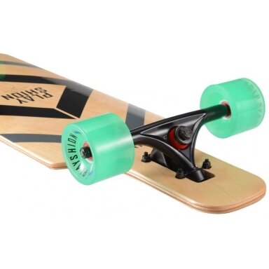 Riedlentė Playshion Drop Through Longboard BLACK Riedlentė Playshion Drop Through Longboard BLACK