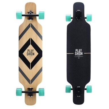 Riedlentė Playshion Drop Through Longboard BLACK Riedlentė Playshion Drop Through Longboard BLACK