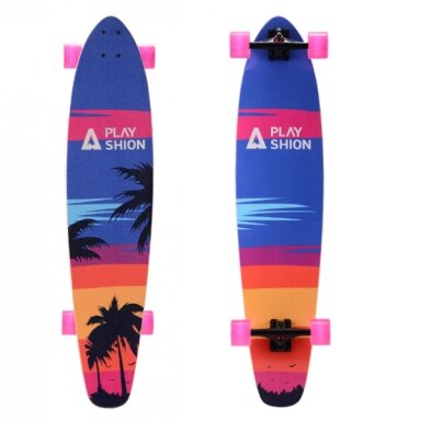 Riedlentė Playshion Kicktail Longboard SUNSET Riedlentė Playshion Kicktail Longboard SUNSET