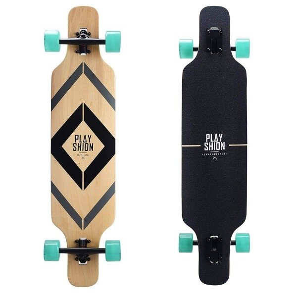 Riedlentė Playshion Drop Through Longboard BLACK Riedlentė Playshion Drop Through Longboard BLACK