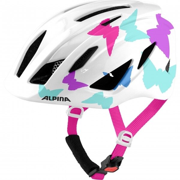 Vaikiškas šalmas Alpina PICO PEARLWHITE BUTTERFLY